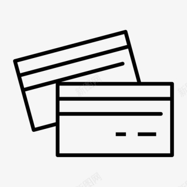 信用卡信用卡读卡器借记卡图标图标