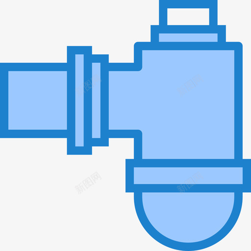 过滤器水管工4蓝色图标svg_新图网 https://ixintu.com 水管工4 蓝色 过滤器