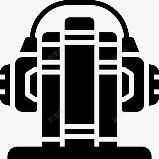 有声书耳机教育图标svg_新图网 https://ixintu.com 在线学习 学习 教育 有声书 耳机