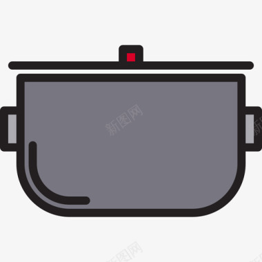 锅炉食品119线性颜色图标图标