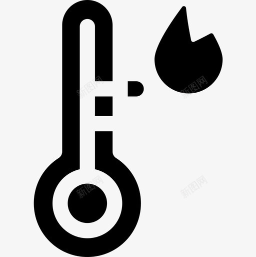 温度天气176填充图标svg_新图网 https://ixintu.com 填充 天气176 温度
