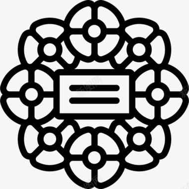 罂粟花纪念日直系图标图标