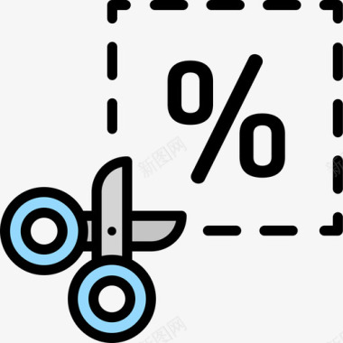 优惠券电子商务72线性颜色图标图标