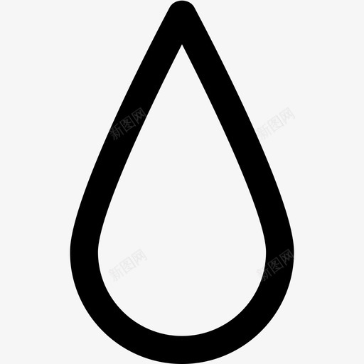 水滴湿度天气图标svg_新图网 https://ixintu.com 天气 水滴 湿度