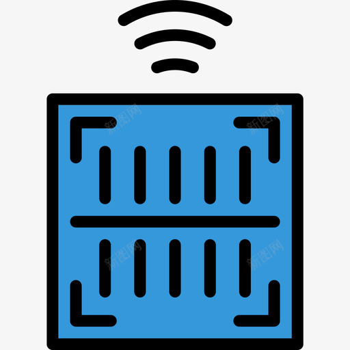 条形码物联网46线颜色图标svg_新图网 https://ixintu.com 条形码 物联网46 线颜色