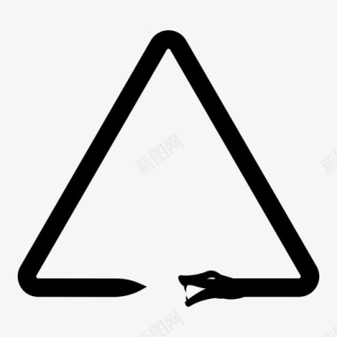 蛇三角三角洲蛇形图标图标