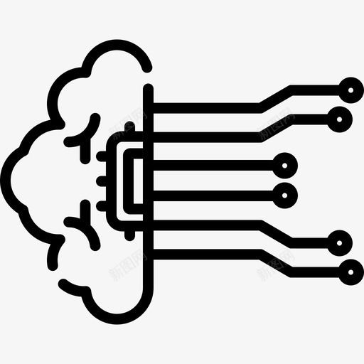 人工智能工厂16线性图标svg_新图网 https://ixintu.com 人工智能 工厂16 线性