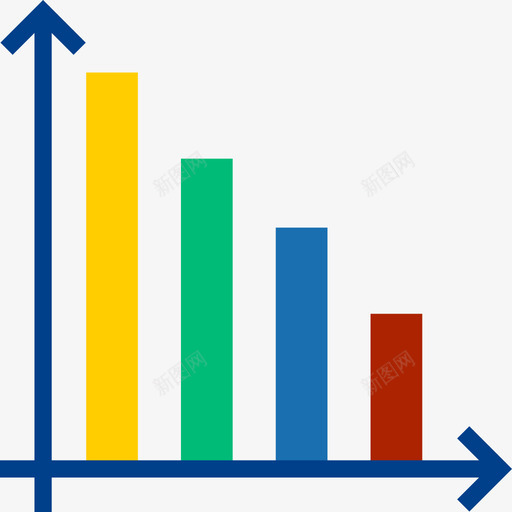 条形图图表2平面图图标svg_新图网 https://ixintu.com 图表2 平面图 条形图