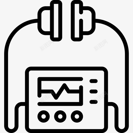 除颤器紧急服务27线性图标svg_新图网 https://ixintu.com 紧急服务27 线性 除颤器