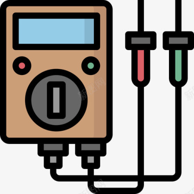 电表重电工业3线颜色图标图标