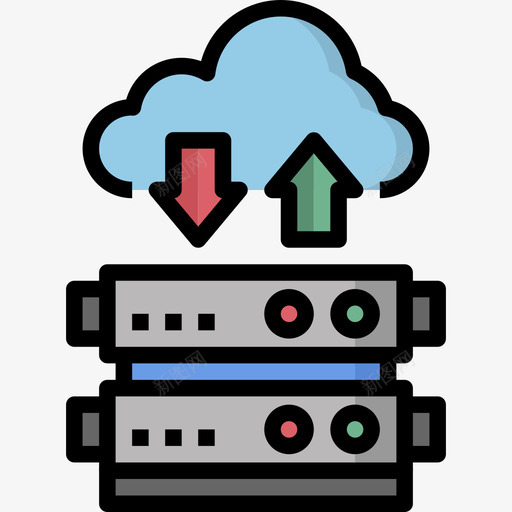 数据库网络技术3线颜色图标svg_新图网 https://ixintu.com 数据库 线颜色 网络技术3