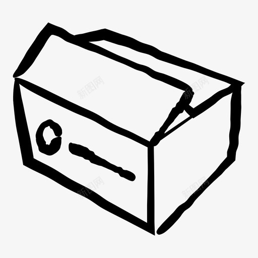 纸箱礼品包装图标svg_新图网 https://ixintu.com 包装 印刷媒体 礼品 纸箱