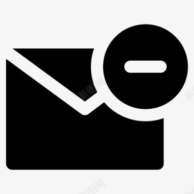 删除邮件邮件通信glyph图标图标