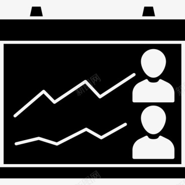 董事会图表增长图标图标