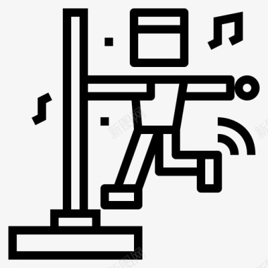 钢管舞蹈迪斯科图标图标