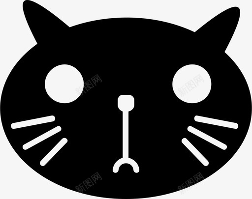猫可爱小猫图标svg_新图网 https://ixintu.com 可爱 宠物 小猫 猫