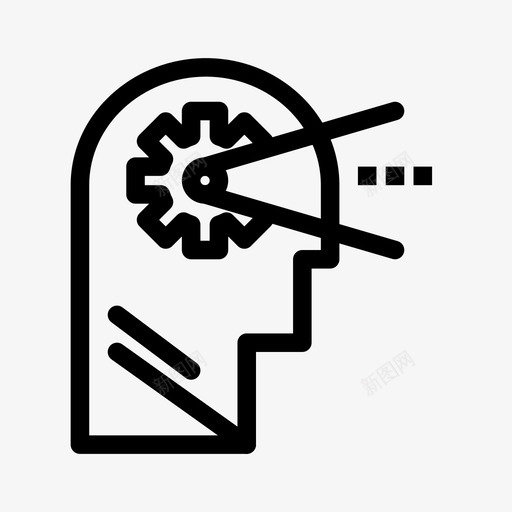 认知头脑思维图标svg_新图网 https://ixintu.com 头脑 思维 思维过程与人的特征 认知 过程
