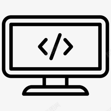计算机代码开发程序员图标图标