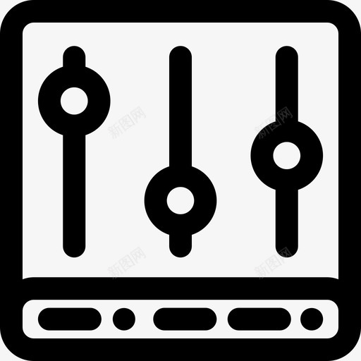 控制系统调节设置图标svg_新图网 https://ixintu.com 制造 开关 控制系统 设置 调节 音量