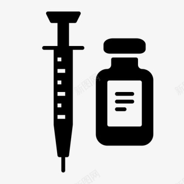 注射免疫接种图标图标