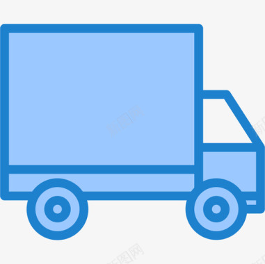 送货车电子商务108蓝色图标图标
