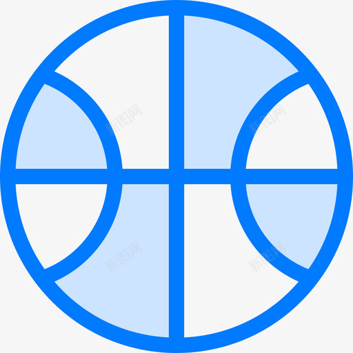 篮球运动46蓝色图标svg_新图网 https://ixintu.com 篮球 蓝色 运动46