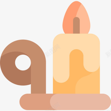 蜡烛感恩节36平的图标图标