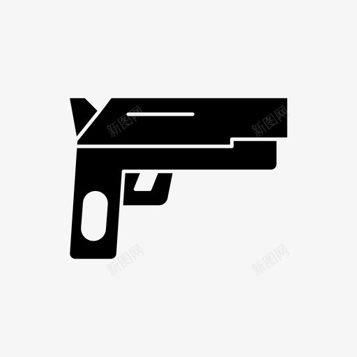 枪支罪犯证据图标svg_新图网 https://ixintu.com 枪支 法律 罪犯 证据