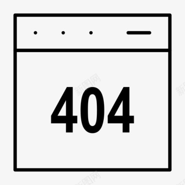 错误404浏览器图标图标