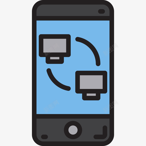 智能手机移动应用程序2线性颜色图标svg_新图网 https://ixintu.com 智能手机 移动应用程序2 线性颜色