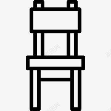 椅子家具和家用11直线型图标图标
