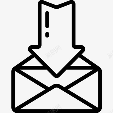 信件邮政直邮图标图标