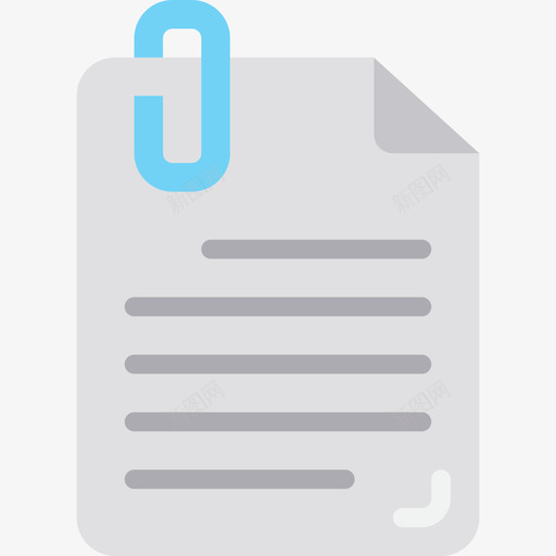 附件文件扁平图标svg_新图网 https://ixintu.com 扁平 文件 附件