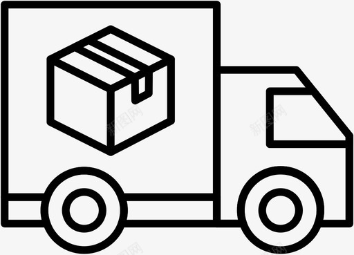 送货车订单邮寄图标图标