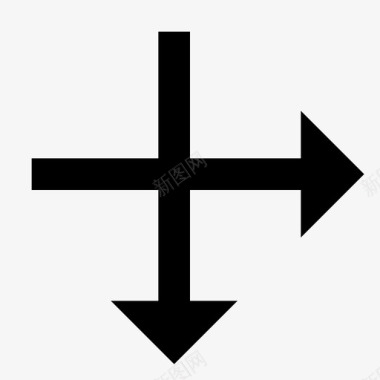 交换箭头十字路口图标图标