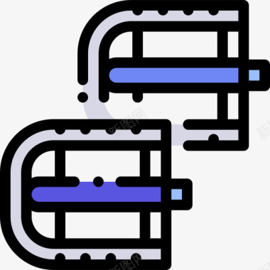 踏板自行车14线型颜色图标图标