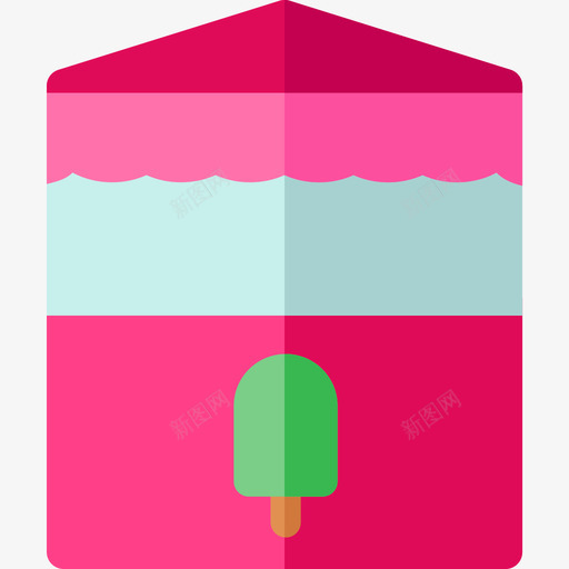 冰淇淋游行8号平铺图标svg_新图网 https://ixintu.com 冰淇淋 平铺 游行8号