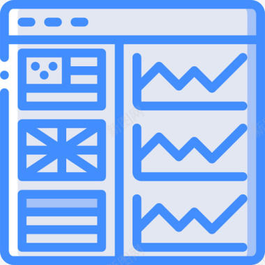 网站网络性能4蓝色图标图标