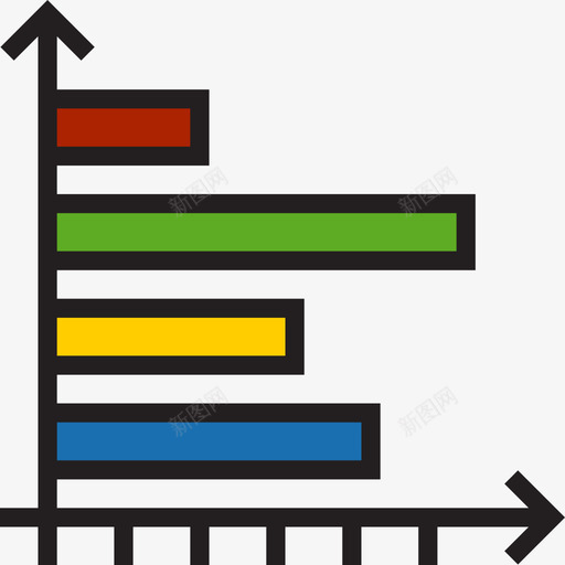 条形图图表7线型颜色图标svg_新图网 https://ixintu.com 图表7 条形图 线型颜色