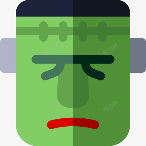 弗兰肯斯坦万圣节81平铺图标svg_新图网 https://ixintu.com 万圣节81 平铺 弗兰肯斯坦