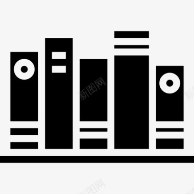 图书馆书籍和阅读2填充图标图标