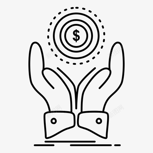 硬币在手美元收入图标svg_新图网 https://ixintu.com 分析投资和平衡记分卡 堆栈 收入 硬币在手 美元