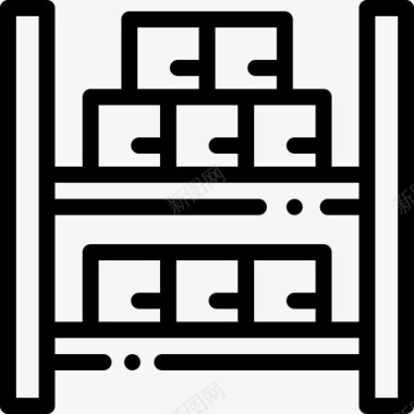 货物批量生产2线性图标图标