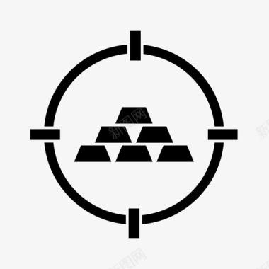 目标投资商业金融图标图标