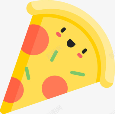 披萨21号扁平图标图标