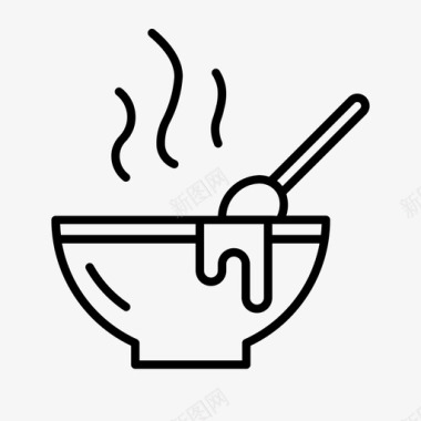 汤杯子热的图标图标