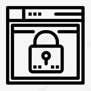 安全登录锁定密码图标图标
