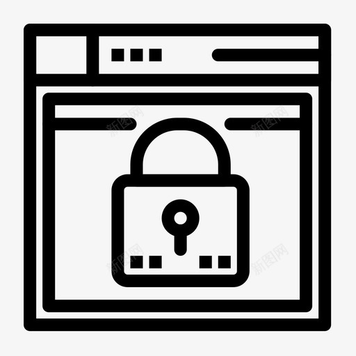 安全登录锁定密码图标svg_新图网 https://ixintu.com 安全登录 密码 网络 网络搜索引擎优化和广告媒体 锁定