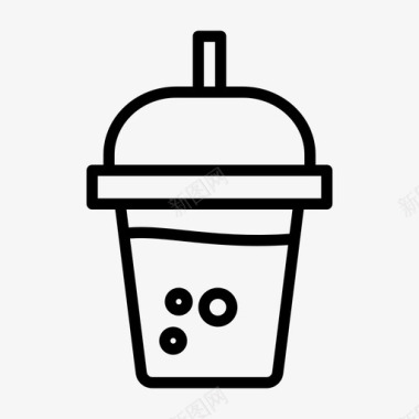 冰饮料咖啡馆食物图标图标
