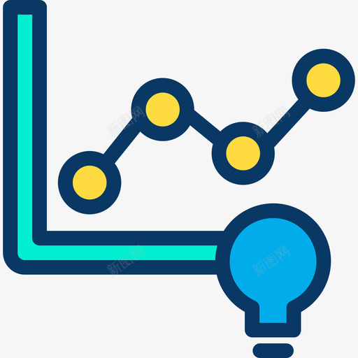 折线图分析3线颜色图标svg_新图网 https://ixintu.com 分析3 折线图 线颜色